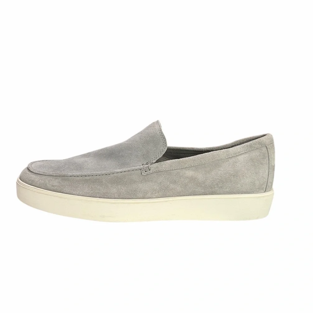 Vince Taro Gray Suede Loafers Size 10